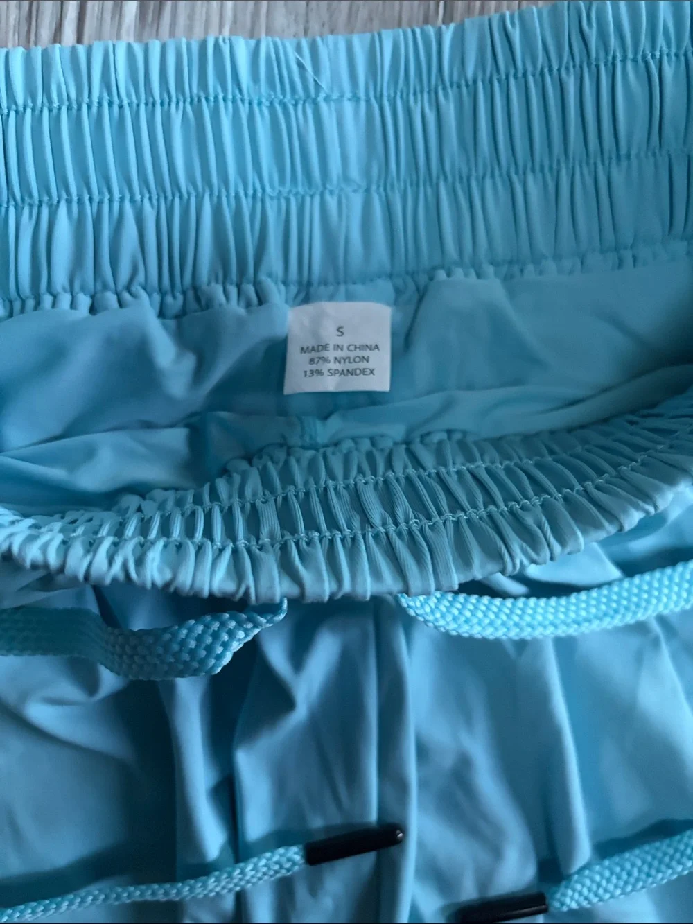 Girls Sky Blue Butterfly Shorts Size S